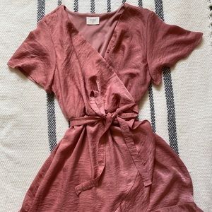 Vici faux wrap dress